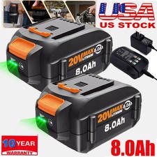 8.0AH For WORX 20V MAX Extend Lithium Battery 20 Volt WA3520 WA3525 WA3575 WG155