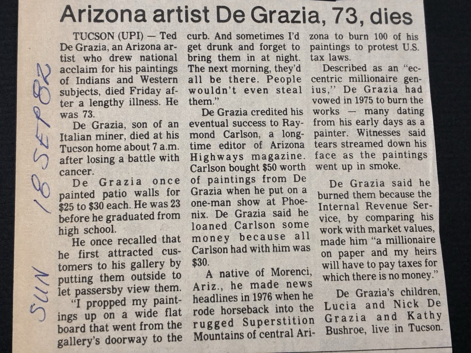 The World of De Grazia, an Artist of the American Southwest by Harry Redl, 1981