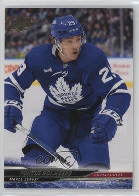 2024-25 Upper Deck Series 2 Exclusives 31/100 Pontus Holmberg #417 c5b