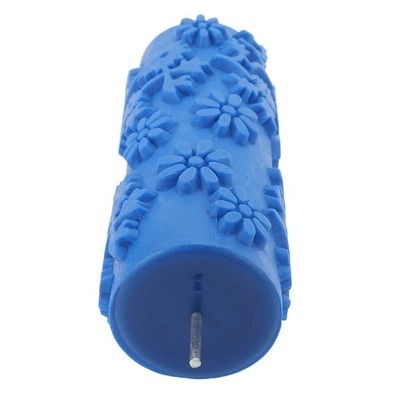 Pattern Paint Roller 5in Flower Design Rubber Decorative Texture Roller For SET