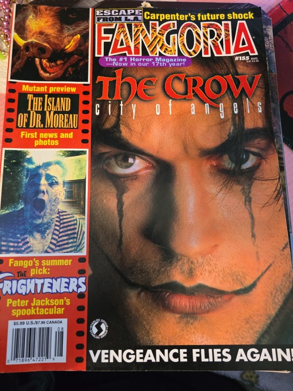 FANGORIA Magazine #155 "The Crow: City of Angels" August 1996 NM*