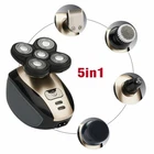 5 In1 Rotary Electric Shaver 4d Rechargeable Bald Machine Beard Trimmer Shaver