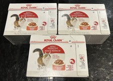 LOT 3 Royal Canin Adult Cat Instinctive Chunks in Gravy Pouches 12ct 36