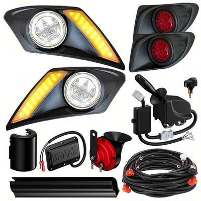 LED Light Kit + Turn Signal Horn Brake For Yamaha Drive2 2017+ Golf Cart