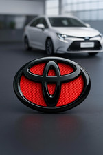 Toyota Piano Black - Red 14cm Logo Emblem Badge For Grille Toyota Corolla Altis Toyota Piano Black - Red 14cm Logo Emblem Badge For Grille Toyota Corolla Altis
