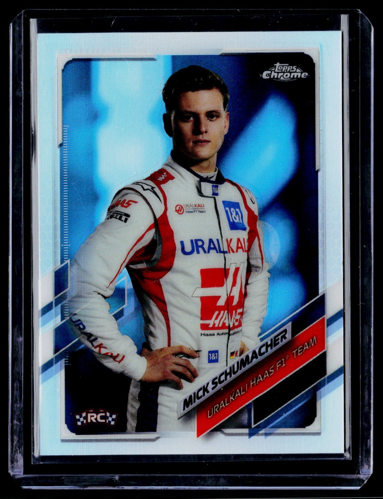 2021 Topps Chrome Formula 1 F1 Mick Schumacher RC Rookie Portrait Refractor #17