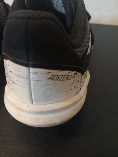 Adidas Baseball Cleats Adizero Size 11K Youth kids Boy Black Baseball Cleat - Picture 7 of 14