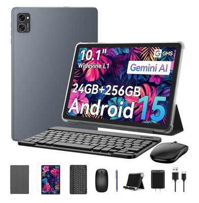 Kingrid Tablet T20 10in Android 15 Tablet Gemini AI 24GB RAM 256GB ROM 2TB