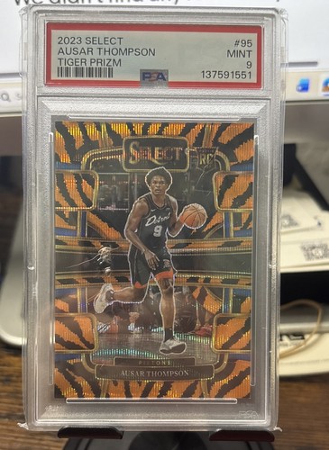 2023-24 Panini Select - Concourse Ausar Thompson #95 Tiger Stripes Prizm (RC)