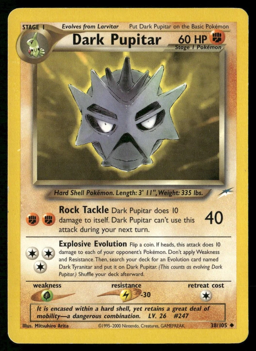Dark Pupitar Pokémon TCG Cards for sale