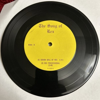 The Song of Rex, ''If Ever I Cease To Love'' 7'' Vinyl Record See Pics Mardi Gras