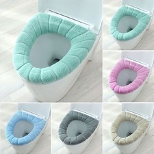 Warm Toilet Seat Cover Soft Bathroom Toilet Seat Pad Winter Washable NEW