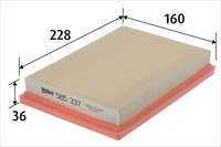 Luftfilter Valeo 585337 Filtereinsatz FüR Corolla Toyota Compact Liftback EE111_