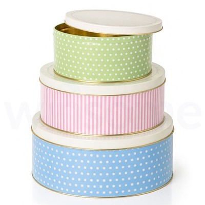 3er Set Kuchen Vorratsformen Plätzchen Cupcake Keksform Backbox Metallträger