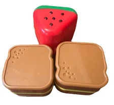 LeapFrog Shapes & Sharing Picnic Basket Accessories ONLY Food Pieces 3pc