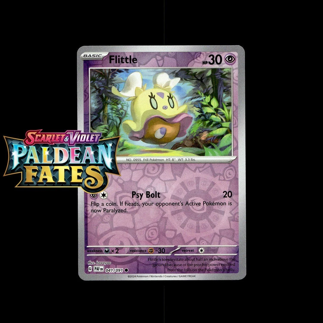 pokemon flittle card Espathra 103/198 - Scarlet & Violet - Evolution 4 Lot Psychic Psychic (10+) This attack does 10 more damage for each Energy attached to your opponents Active Pokmon. Flittle | Surging Sparks |