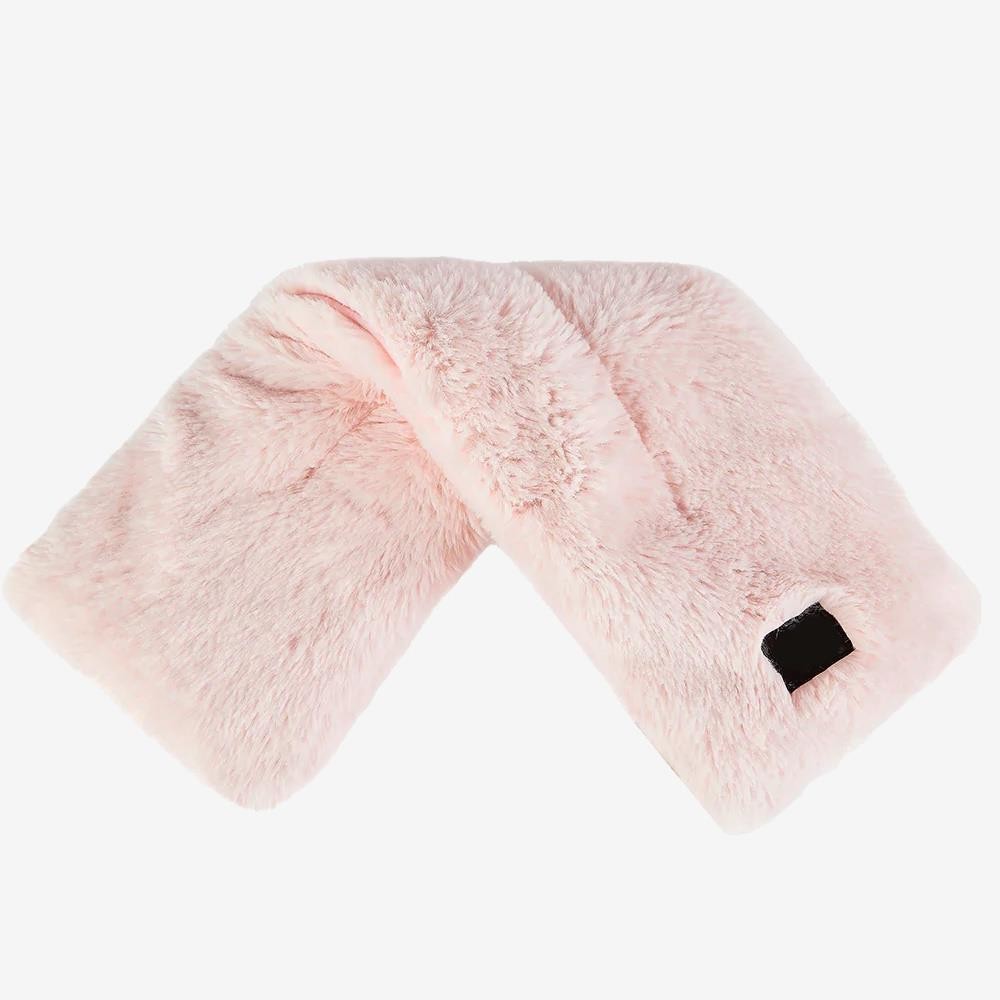 Warmies Lavender Scented Faux Fur Microwaveable Neck Wrap - Pink, Plush Comfort With Soothing Heat Therapy - Image 2