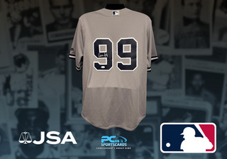 Aaron Judge Signed Auto MLB Baseball Gray Yankees #99 Jersey JSA CAO MW1