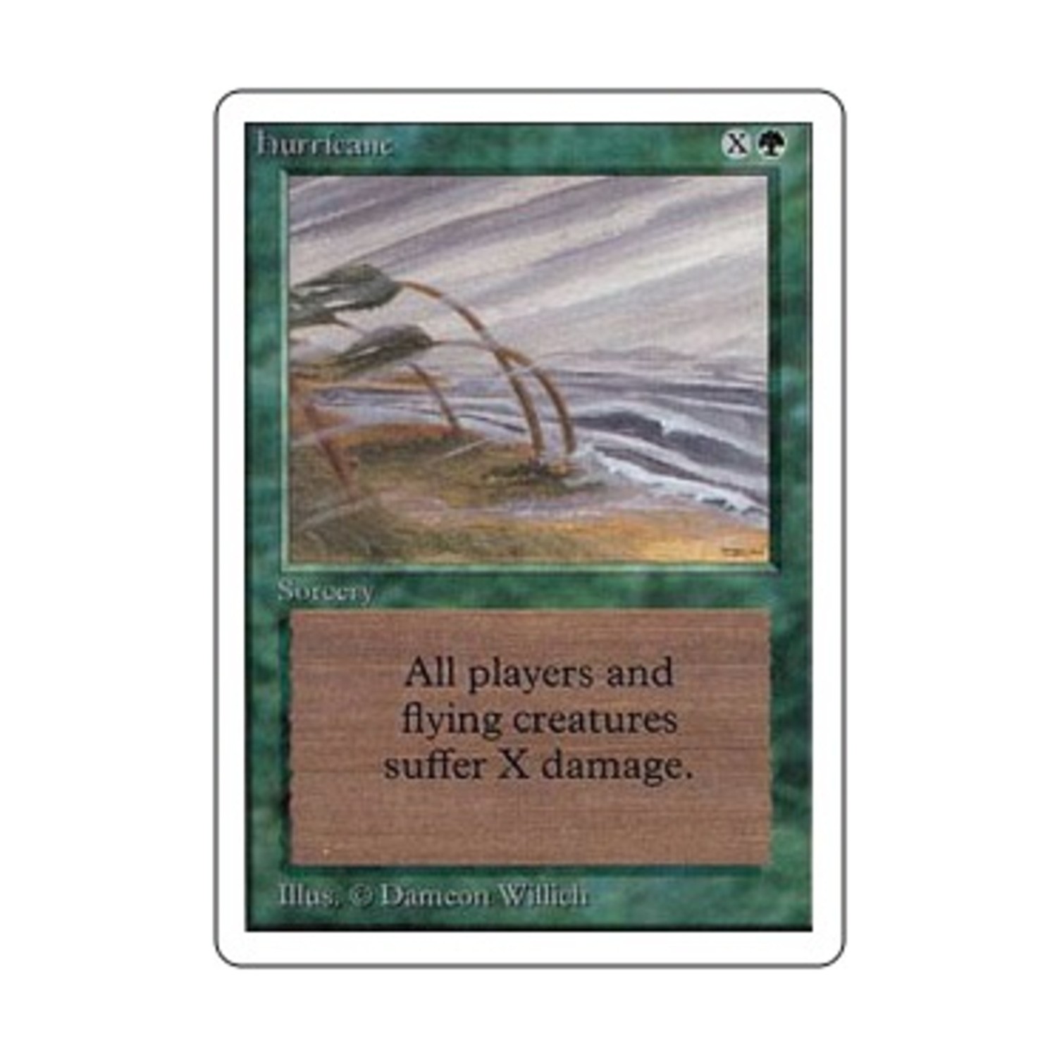 WOTC MtG Unlimited Hurricane (U) EX