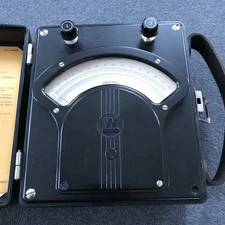 Vintage 1943 Westinghouse PX-5 Portable DC Ammeter Type RM-39211-1 Tested Workin