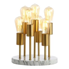 JYL1060A Pleiades 13.5" Modern Metal/Resin LED Accent Edison Table Lamp Glam ...