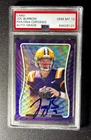 2020 Leaf Metal Draft Purple Wave Proof 1/1 Joe Burrow Autographed