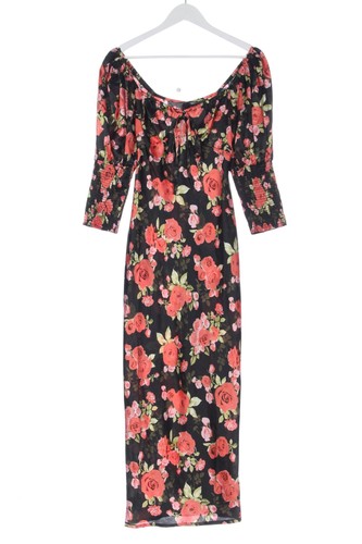 ASOS DESIGN Vestido de cóctel Mujeres Vestido Talla EU 40 negro-rojo-verde - Imagen 4 de 5
