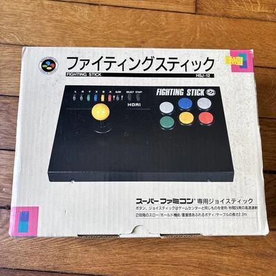 Stick Arcade Hori Fighting Stick Super Famicom Nintendo Complet - Photo 1/4