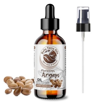 Pure Moroccan Argan Oil - 2oz | Premium Cold-Pressed Oil for Skin, Hair & Nails