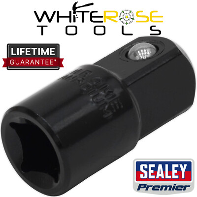 Sealey Impact Adaptor Socket Reducer 3/8'' Drive Female to 1/2'' Drive Male