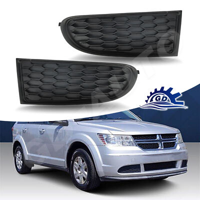 For 2012-2020 Dodge Journey Front Fog Light Bezel Cover Left Right Side Pair