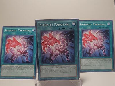 Infernity Paranoia PHRA-EN060 3X X3 Yugioh Phantom Rage 1st Edition New Spell