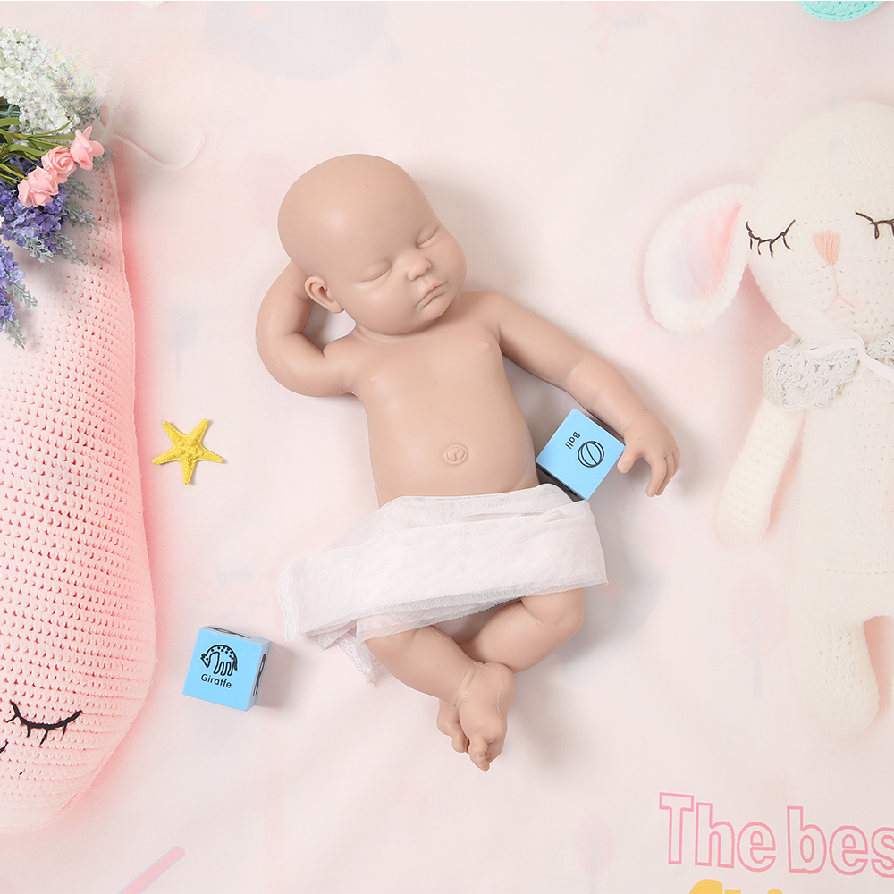 47cm 3700g Full Body Silicone Reborn Baby Doll Unpainted DIY Blank Toys Kit - Main Image