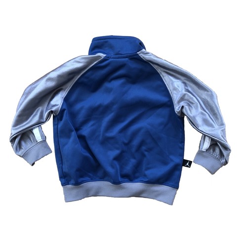 Air Jordan Flight Jump Man Track Jacket Full Zip Up Blue Gray Boys Size 18M - Picture 2 of 6