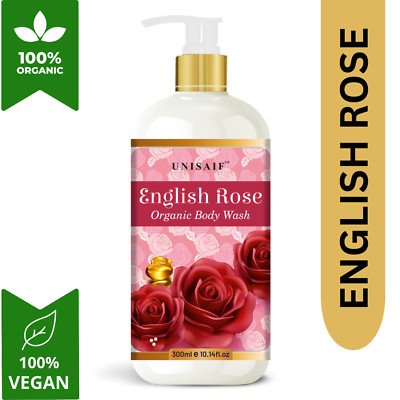 Unisaif English Rose Body Wash and Shower Gel Women & Men 100% Pure & Natural