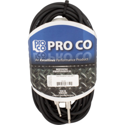 Cable, ProCo Excellines, Instrument, Length: 25 feet