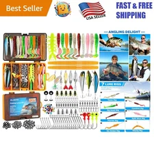 Compact 137-Pcs Fishing Tackle Box - Ideal Gift for Anglers of All Skill Levels