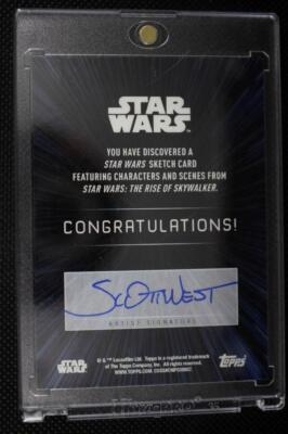 TOPPS Star Wars Rise of Skywalker SCOTT WEST Sketch Card 1/1