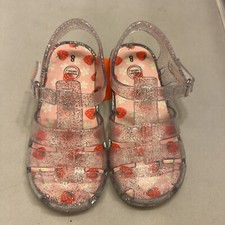 Wonder Nation Toddler Girls Jelly Sandals Clear Scented Shoes Size 8