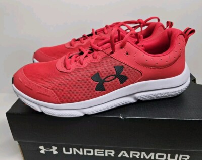 Under Armour men's Charged Assert 10 Athletic shoes red sz 11.5 (real 11)