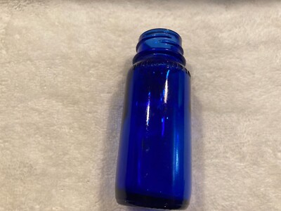 Bromo Seltzer Cobalt Blue Bottle 4'' Maryland Glass