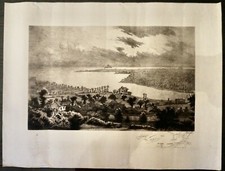 VOISIN HENRI-LEON (1861-1945)-ORIGINAL ENGRAVING XXEME-MONT SAINT-MICHEL-AVRANCHES