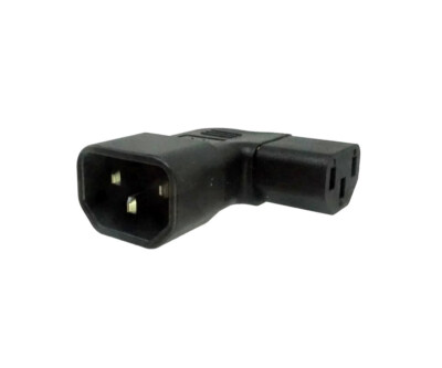 DINIC Netzadapter C13 auf C14 gewinkelt, YL-3212L IEC 60320-C13/14