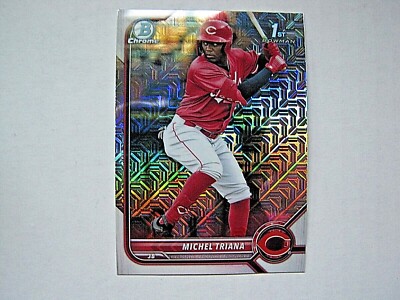 Michel Triana 2022 Bowman Chrome Mojo Refractor Card BCP-75