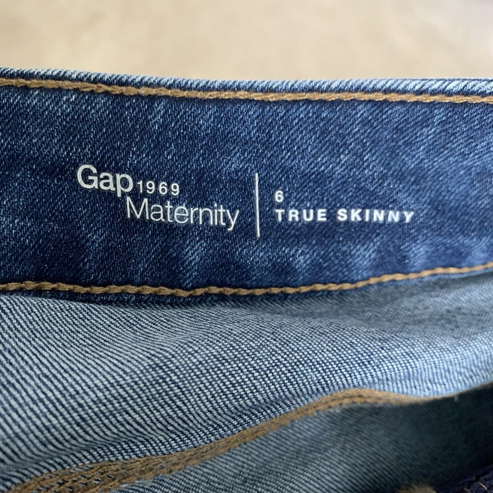 Gap 1969 Maternity Jeans Womens Sz 6 True Skinny … - image 2
