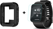 For Garmin Forerunner 35 Case, Silicone Case with Screen Protector 2 Pack for