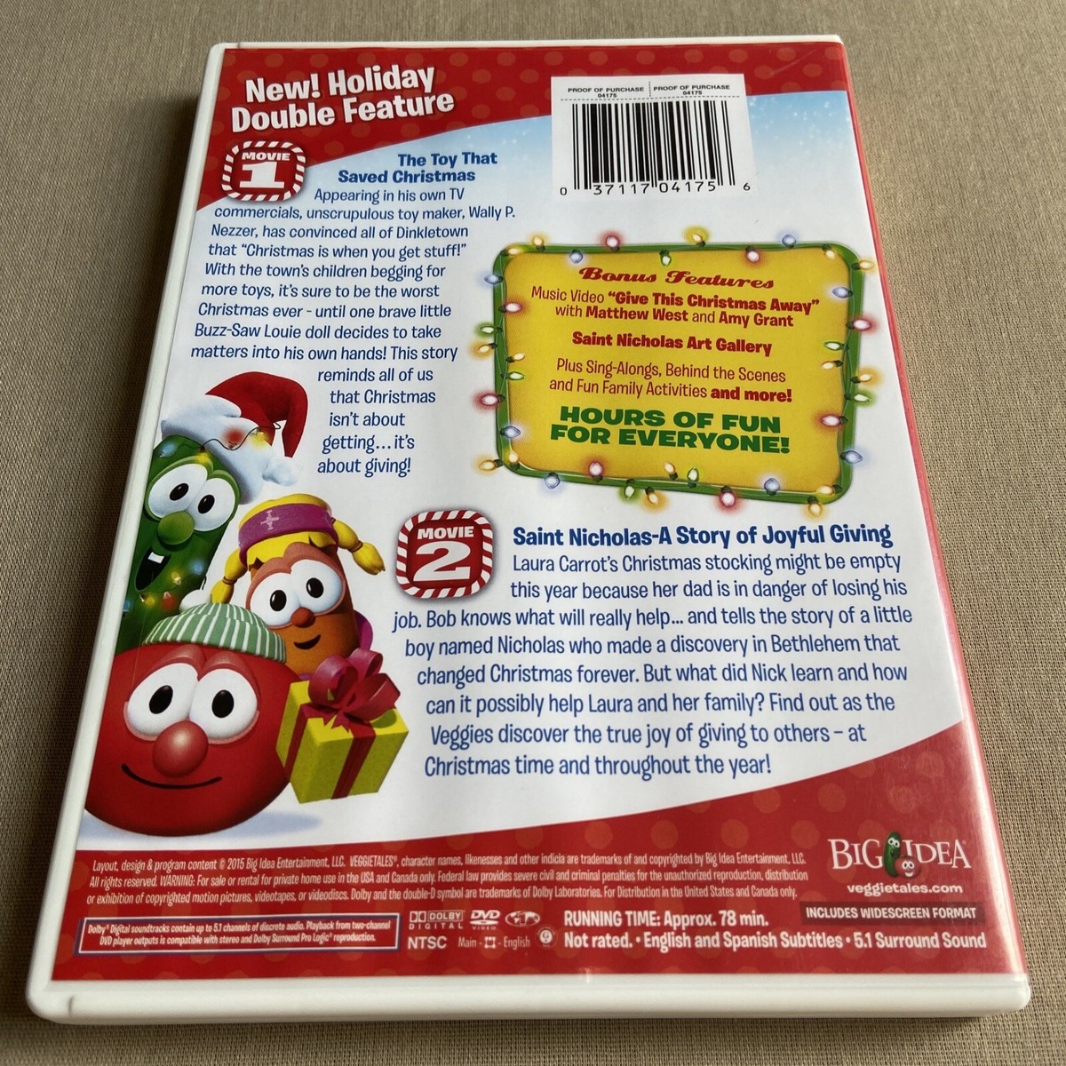 その他 Vt: Toy That Saved Christmas + St. Nicholas [DVD] Amazon.com: VeggieTales (The Toy That Saved Christmas
