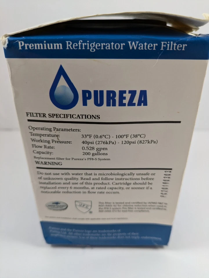 Filtro de agua para refrigerador Pureza PF8 Premium - Reemplaza GE MWF - NUEVO Foto 3 de 4
