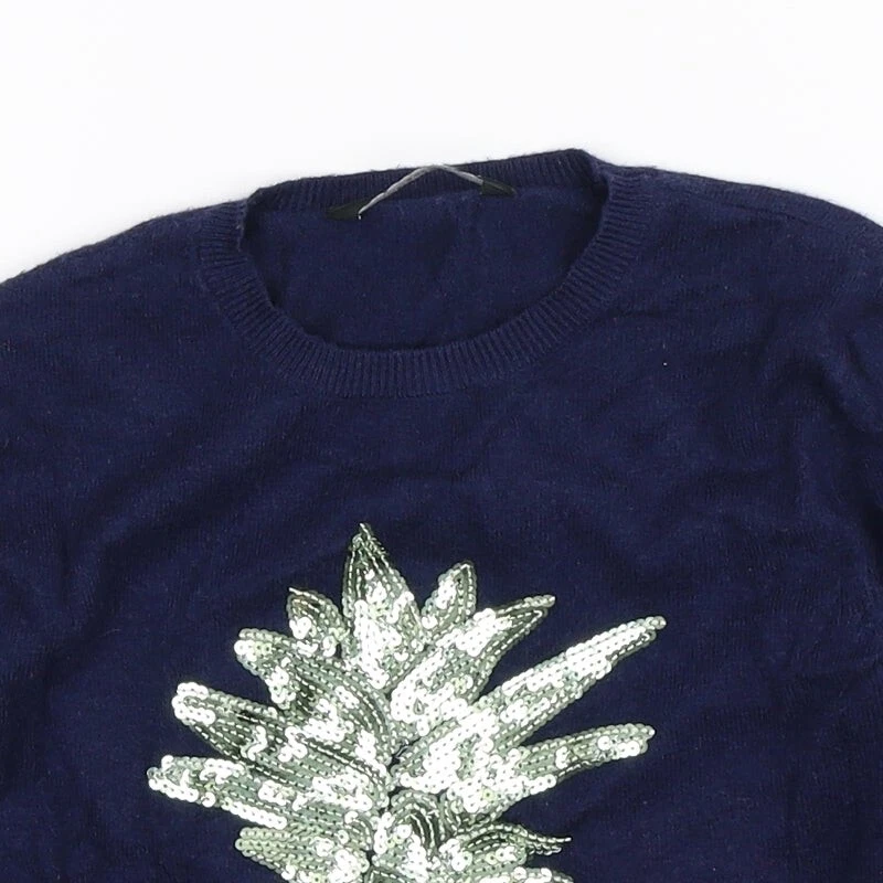 Pulóver de acrílico de cuello redondo azul George Boys talla 7-8 años Foto 4 de 4