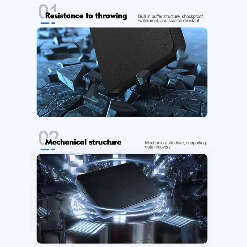 Portable External 1TB 750GB High Speed USB 3.0 Game External HDD Decives For PC - Image 4 of 4